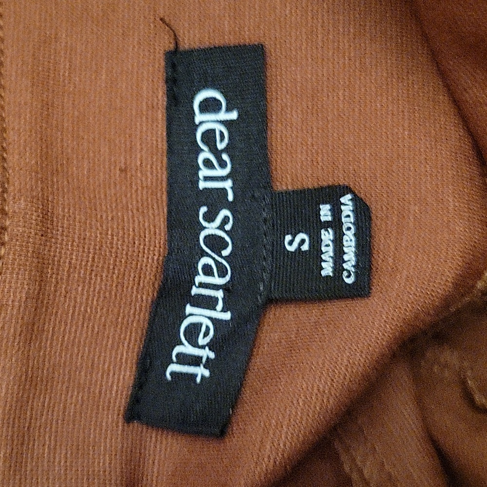 Dear Scarlett | Magic Straight Slim Pull On Pants in Rust - Size Small - Picture 7 of 9